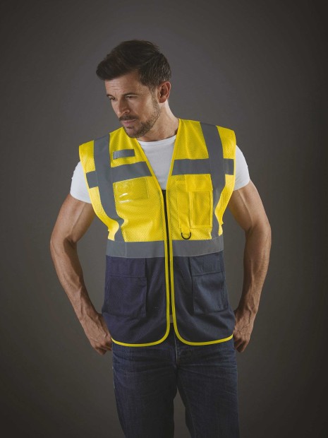 Gilets de sécurité à personnaliser YOKO Gilet haute visibilité Top Cool "Management" 