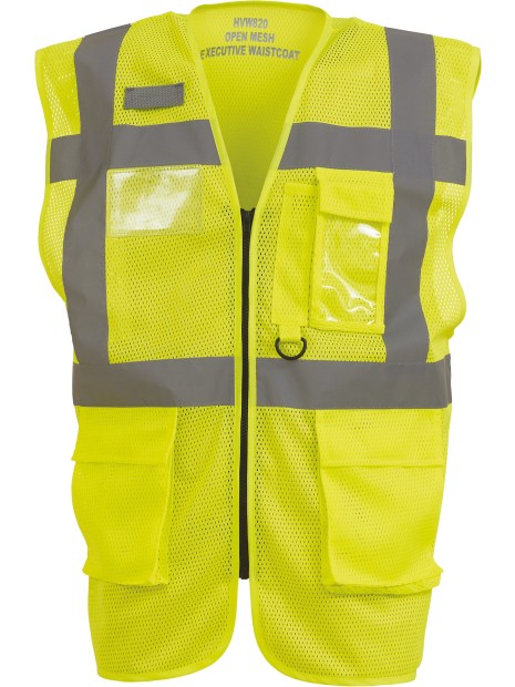 YOKO Gilet haute visibilité Top Cool "Management" /api/colors/b6d3a7a0-bb4b-45c6-868e-7a98352317dd personnalisable