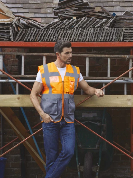 Gilets de sécurité à personnaliser YOKO Gilet haute visibilité Top Cool "Management" 