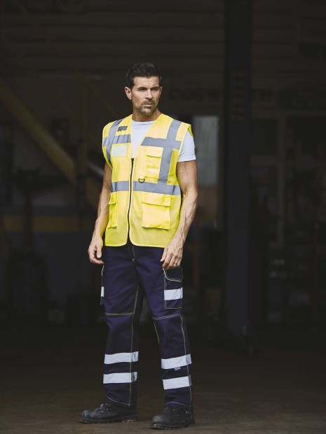 Gilets de sécurité à personnaliser YOKO Gilet haute visibilité Top Cool "Management" 