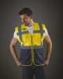 YOKO Top Cool - Hi-Vis mesh executive waistcoat Warnwesten personalisierbar