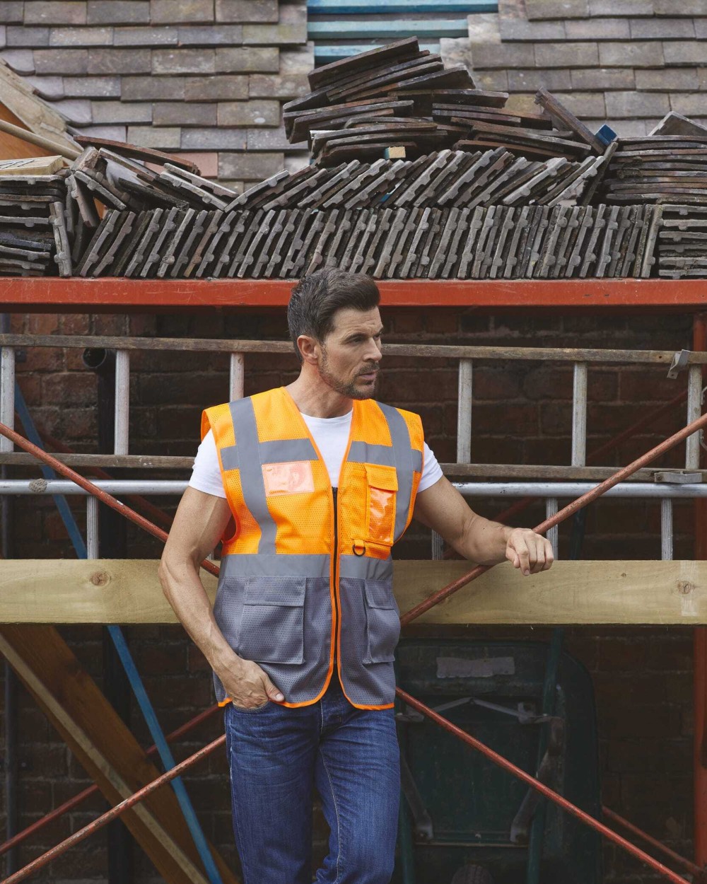 Gilets de sécurité personnalisable YOKO Gilet haute visibilité Top Cool "Management"