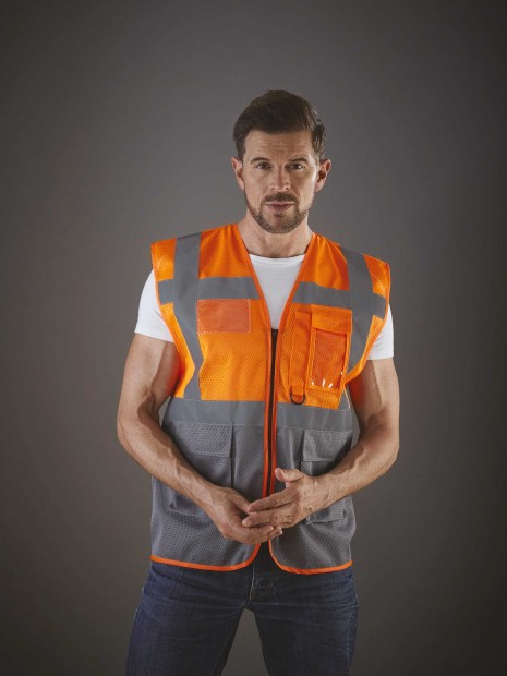 Gilets de sécurité à personnaliser YOKO Gilet haute visibilité Top Cool "Management" 