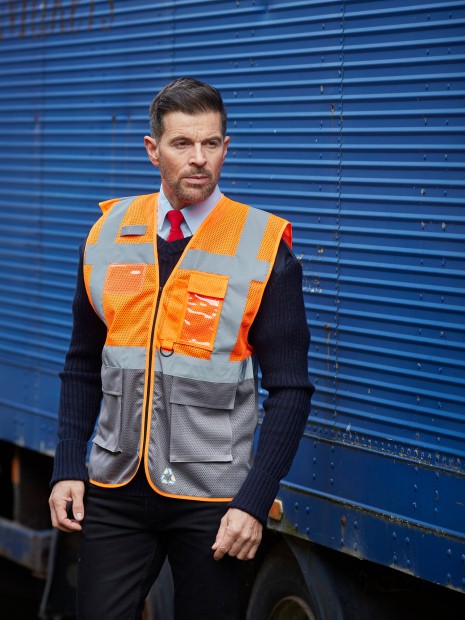 Gilets de sécurité à personnaliser YOKO Gilet haute visibilité Top Cool "Management" 