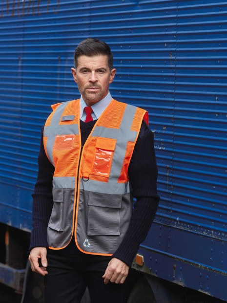 Gilets de sécurité à personnaliser YOKO Gilet haute visibilité Top Cool "Management" 