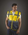 YOKO Top Cool - Hi-Vis mesh executive waistcoat Warnwesten personalisierbar