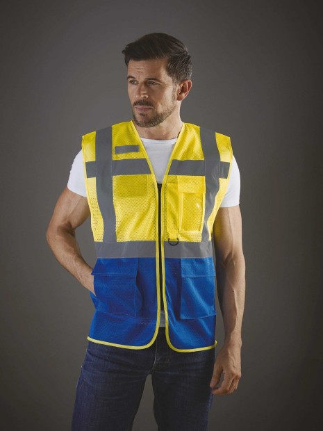 Gilets de sécurité à personnaliser YOKO Gilet haute visibilité Top Cool "Management" 