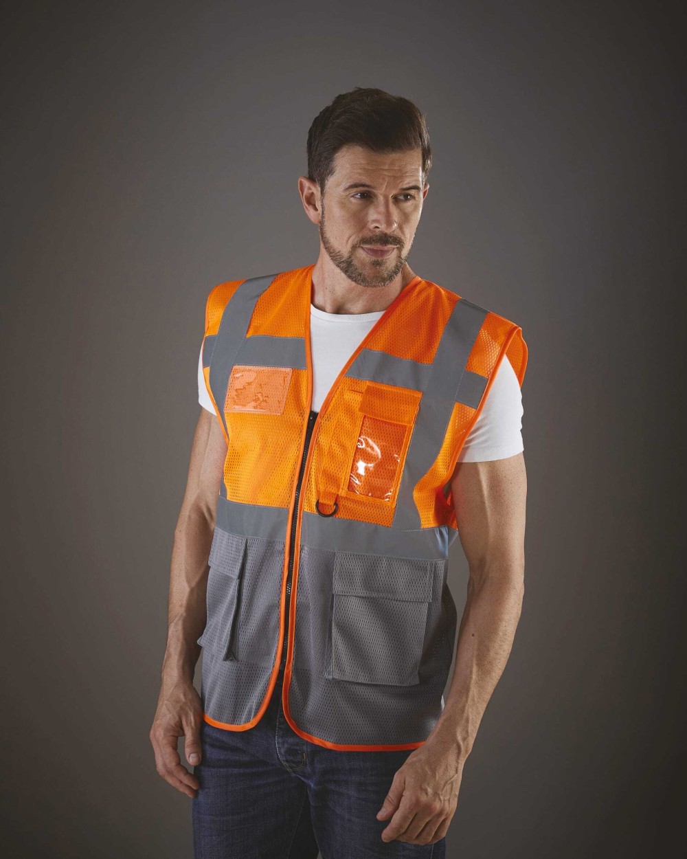 Gilets de sécurité personnalisable YOKO Gilet haute visibilité Top Cool "Management"