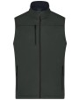 Softshells JAMES & NICHOLSON Men's Softshell Vest voor bedrukking &amp; borduring