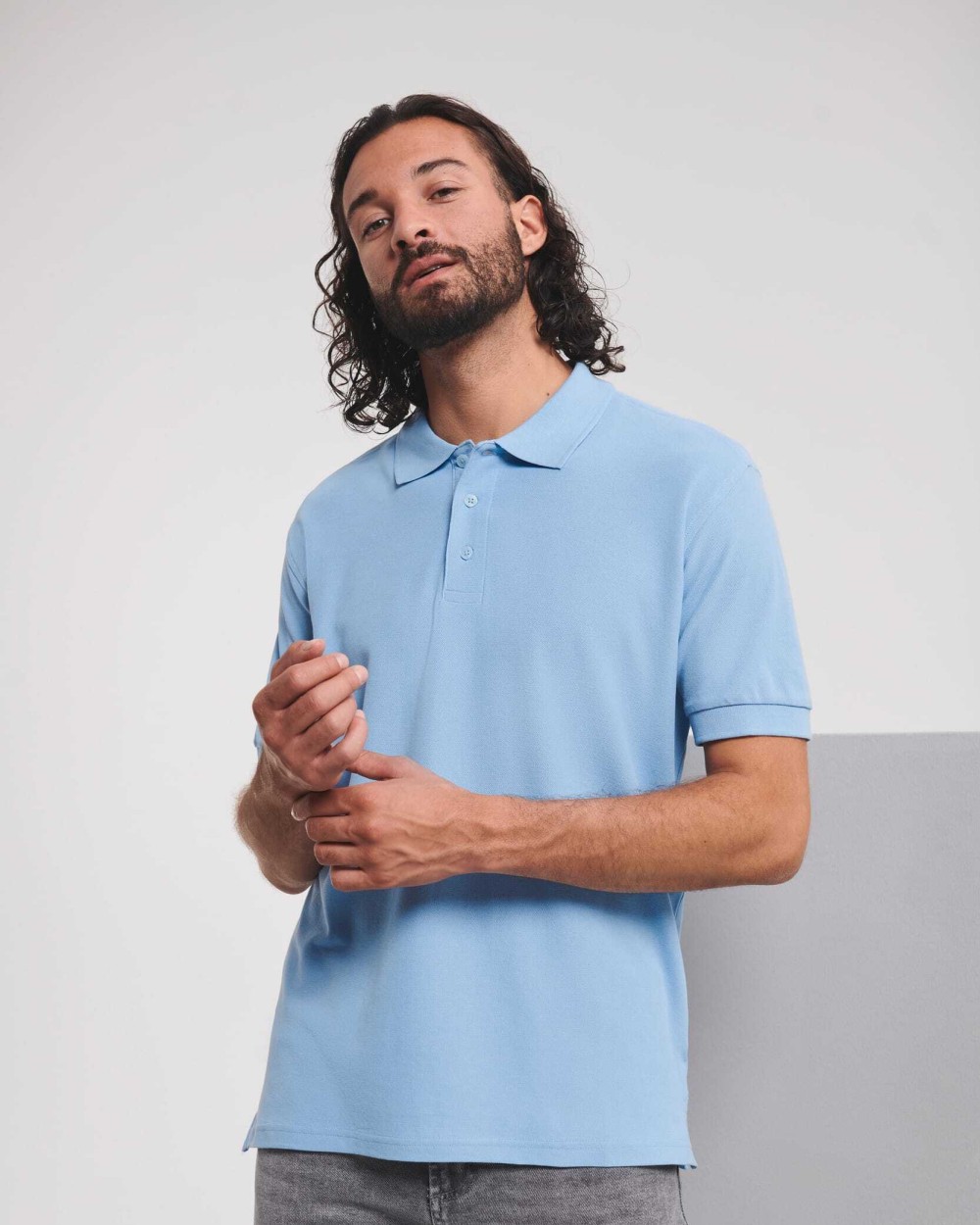 Polo's RUSSELL Men's Ultimate Cotton Polo voor bedrukking &amp; borduring