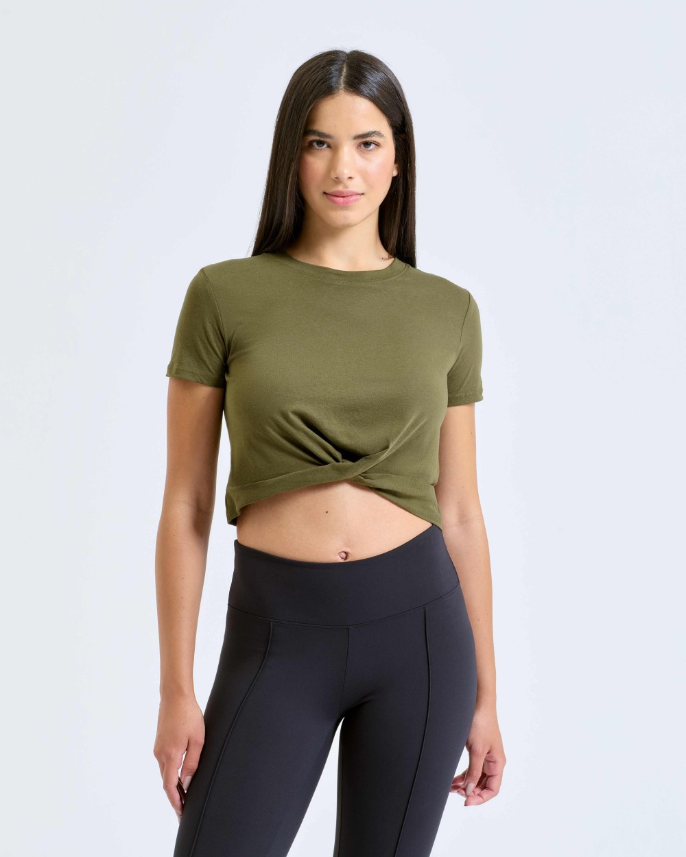 TRIDRI Women’s TriDri® twist crop top T-Shirts personalisierbar