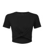 TRIDRI Women’s TriDri® twist crop top T-Shirts personalisierbar