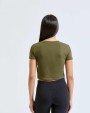 T-Shirts personnalisable TRIDRI Crop-top torsadé femme TriDri®
