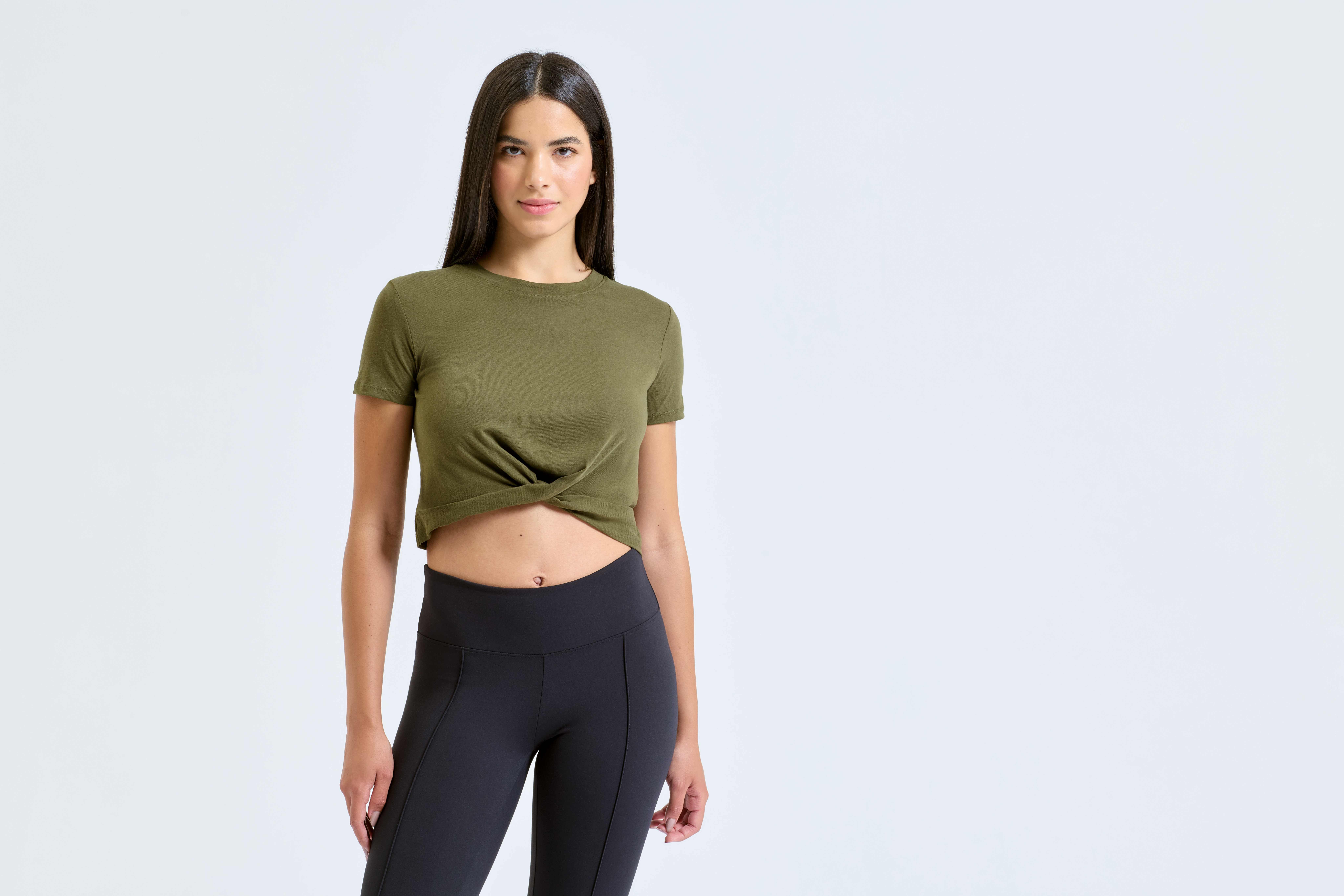 T-Shirts personnalisable TRIDRI Crop-top torsadé femme TriDri®