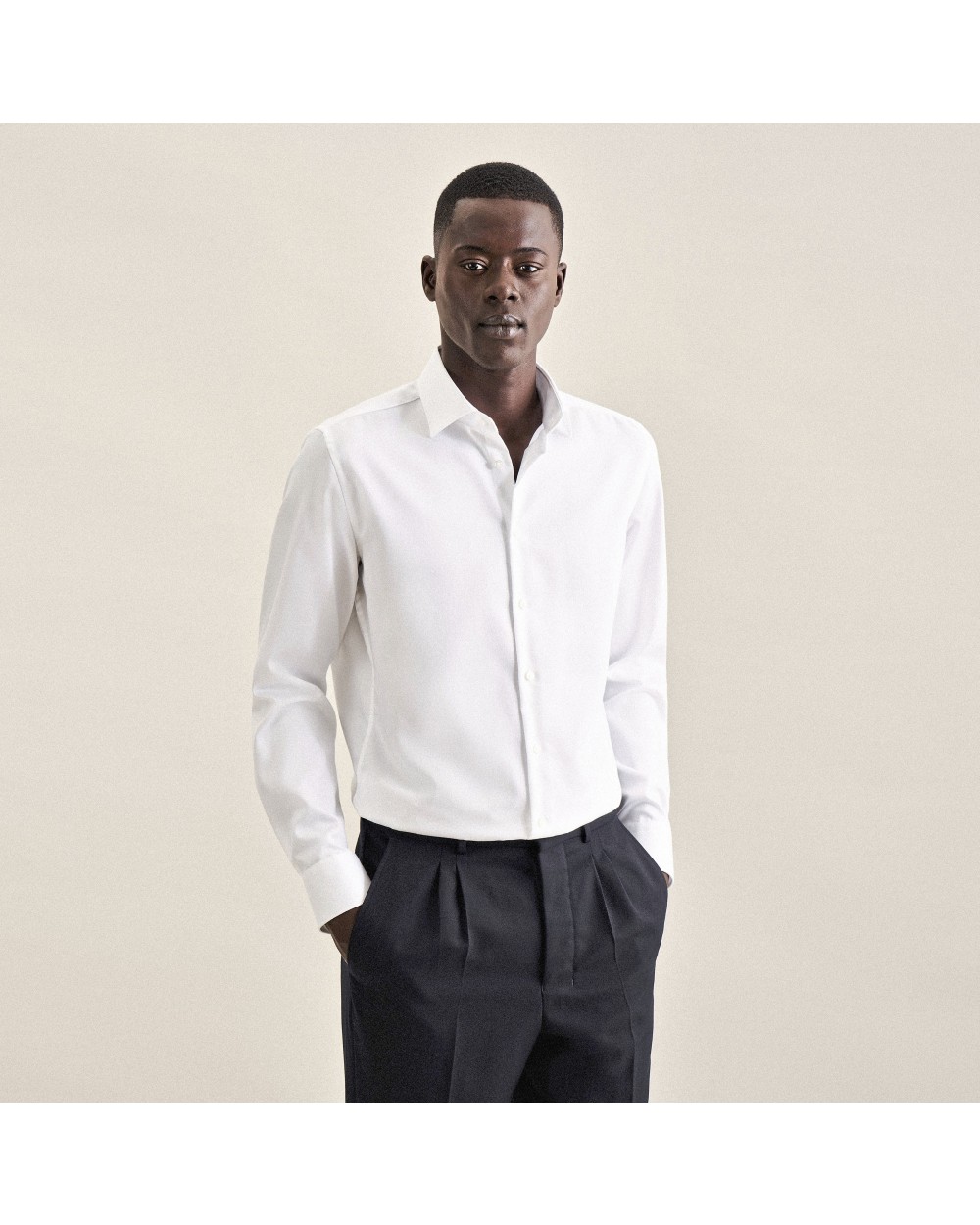 Hemden SEIDENSTICKER Men´s Shirt Shaped Fit Fine Twill Longsleeve voor bedrukking &amp; borduring