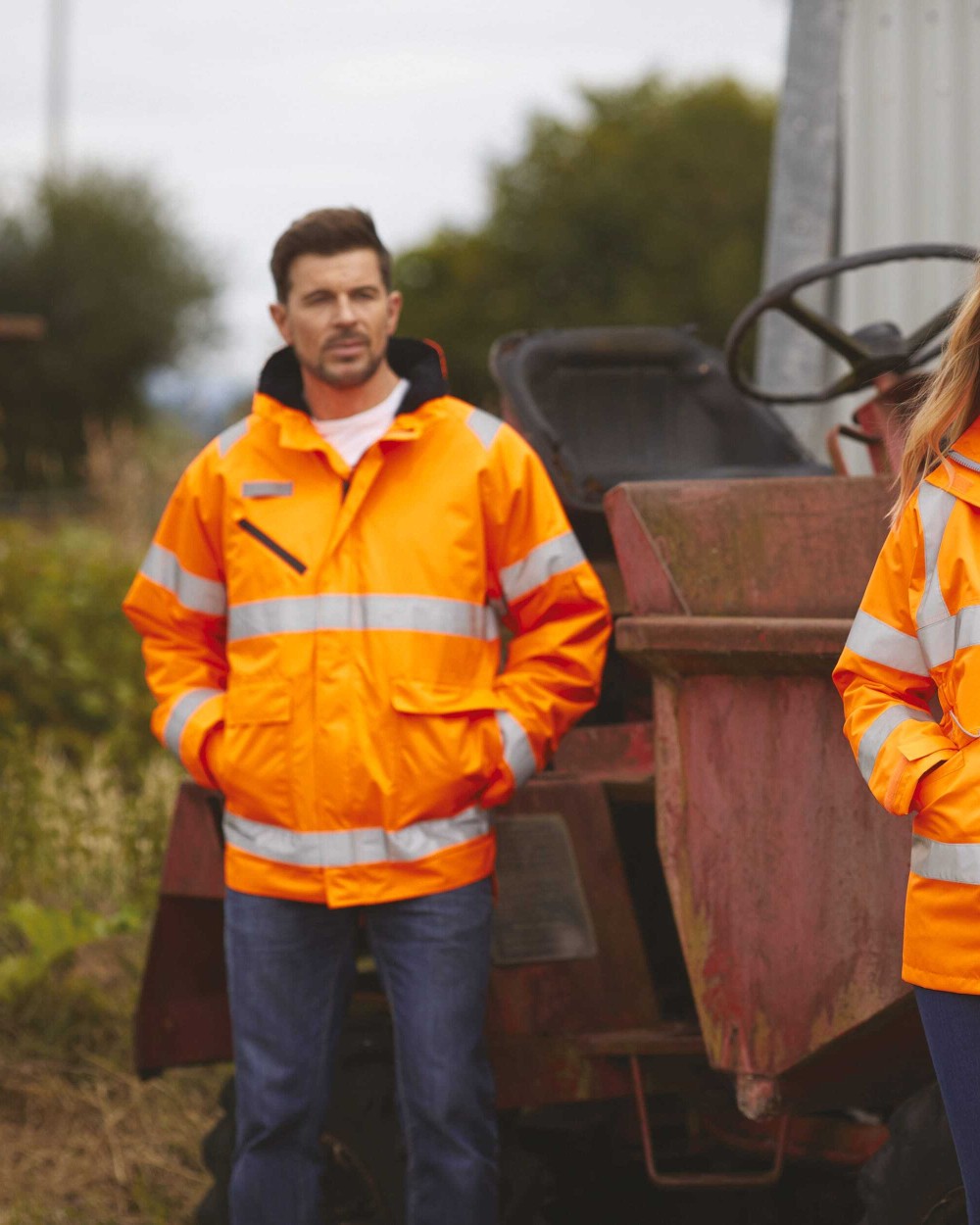 YOKO Hi-Vis Fontaine Storm jacket Jacken personalisierbar