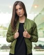 BUILD YOUR BRAND LADIES NYLON BOMBER JACKET Jacken personalisierbar