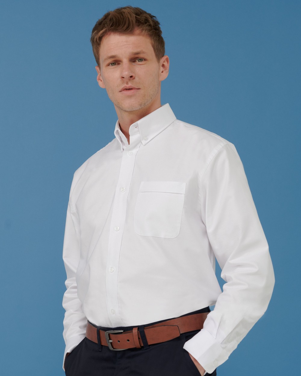 Hemden HENBURY MEN'S CLASSIC LS OXFORD SHIRT voor bedrukking &amp; borduring