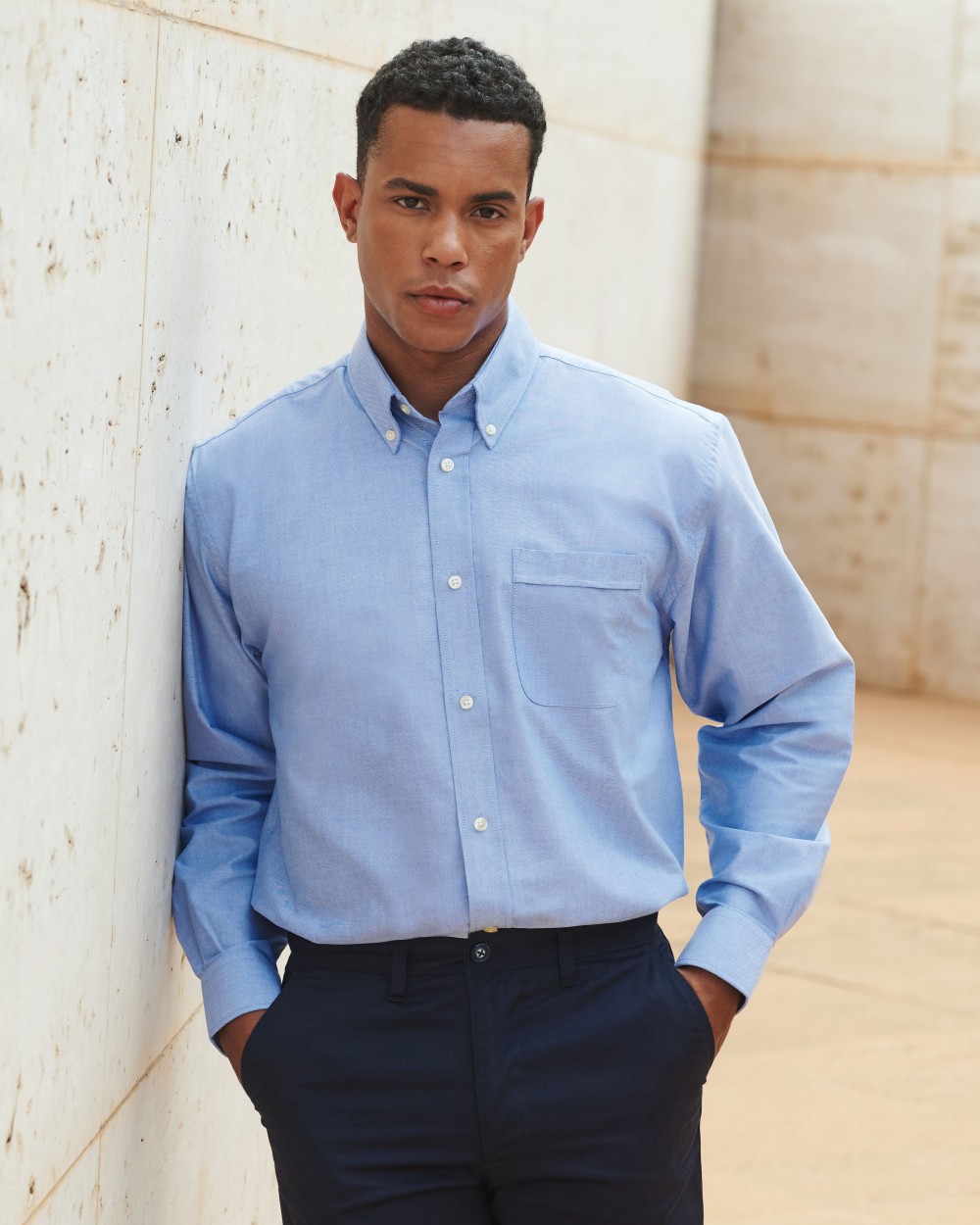 Chemises personnalisable HENBURY MEN'S CLASSIC LS OXFORD SHIRT