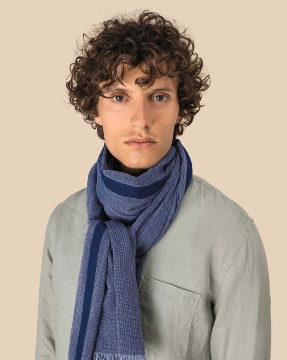Écharpes personnalisable SPASSO Chèche en chambray unisexe