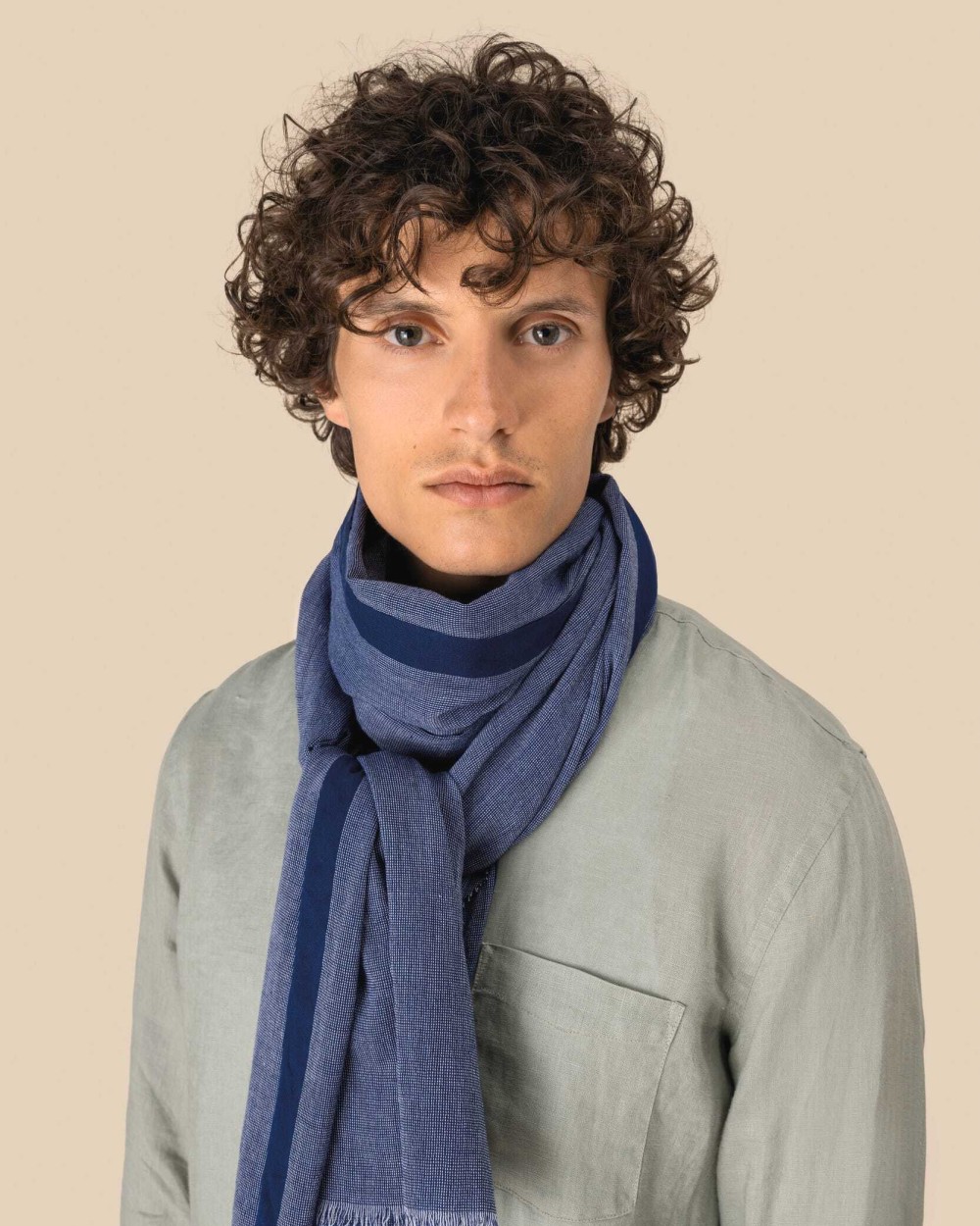 Sjaals SPASSO Uniseks tulbanddoek van chambray voor bedrukking &amp; borduring