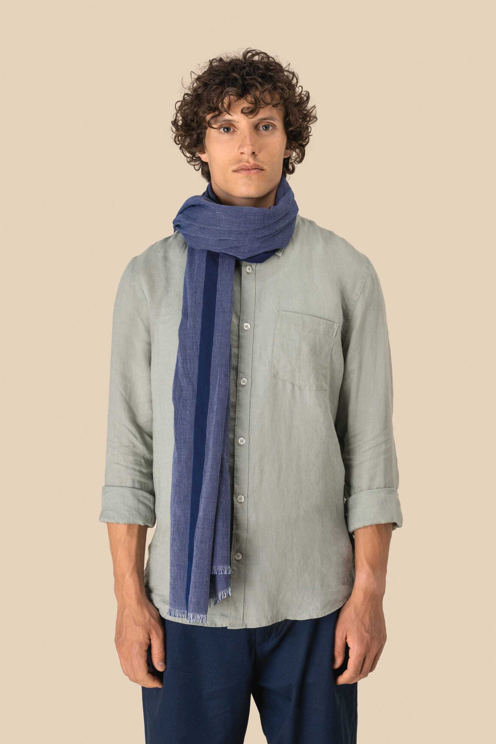 Écharpes personnalisable SPASSO Chèche en chambray unisexe
