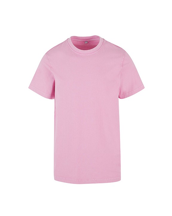 T-Shirts personnalisable BUILD YOUR BRAND ACID WASHED ROUND NECK TEE