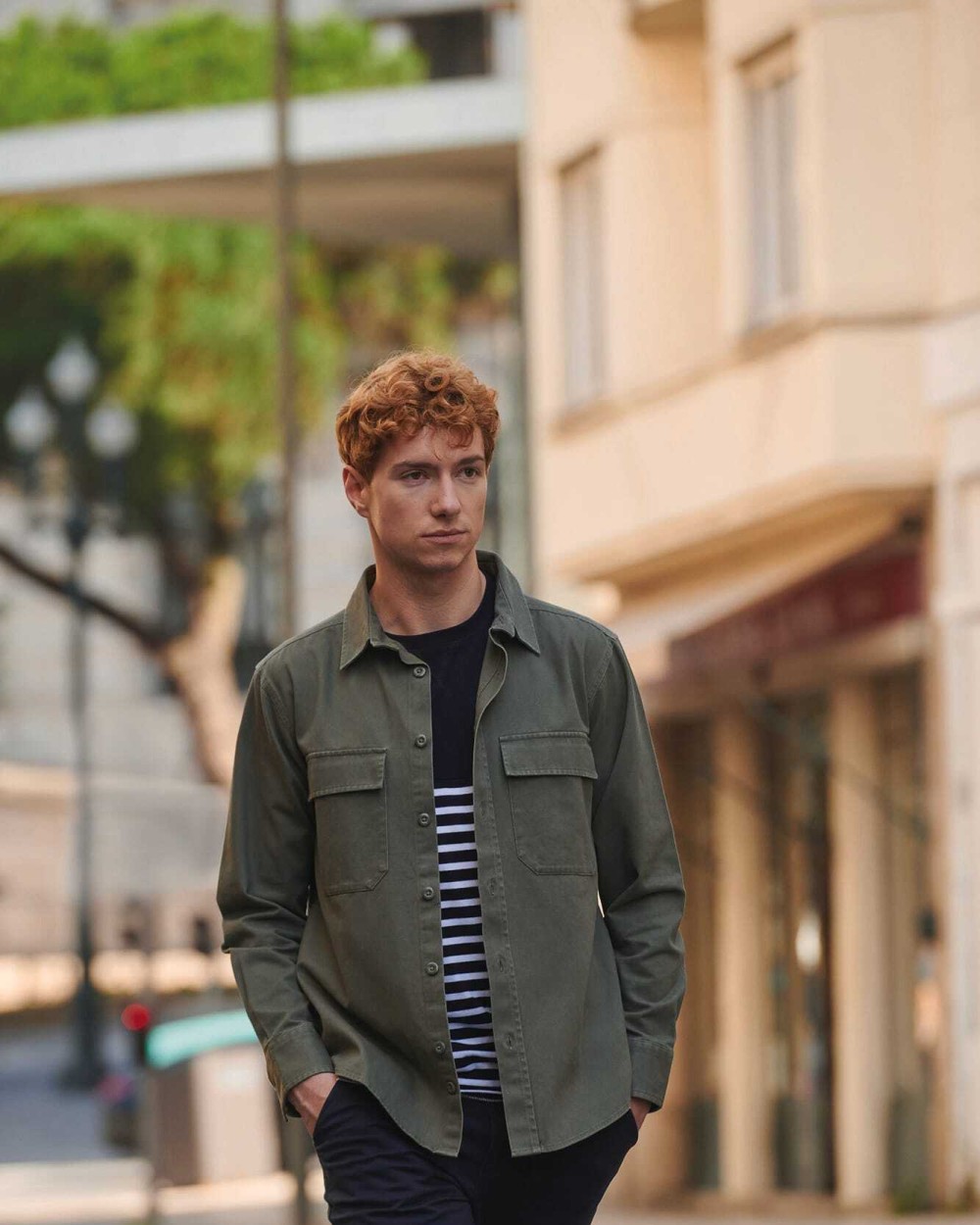 Hemden FRONT ROW Overshirt Drill voor bedrukking &amp; borduring
