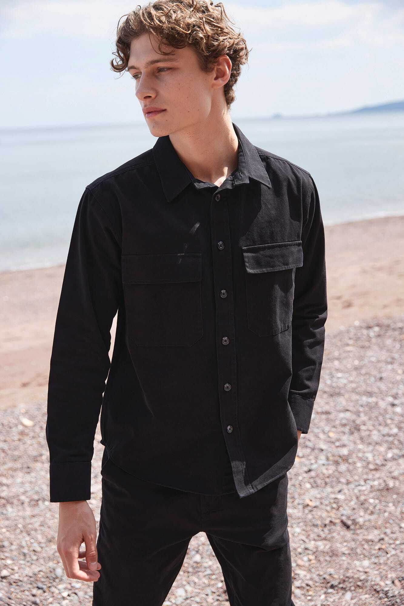 Hemden FRONT ROW Overshirt Drill voor bedrukking &amp; borduring