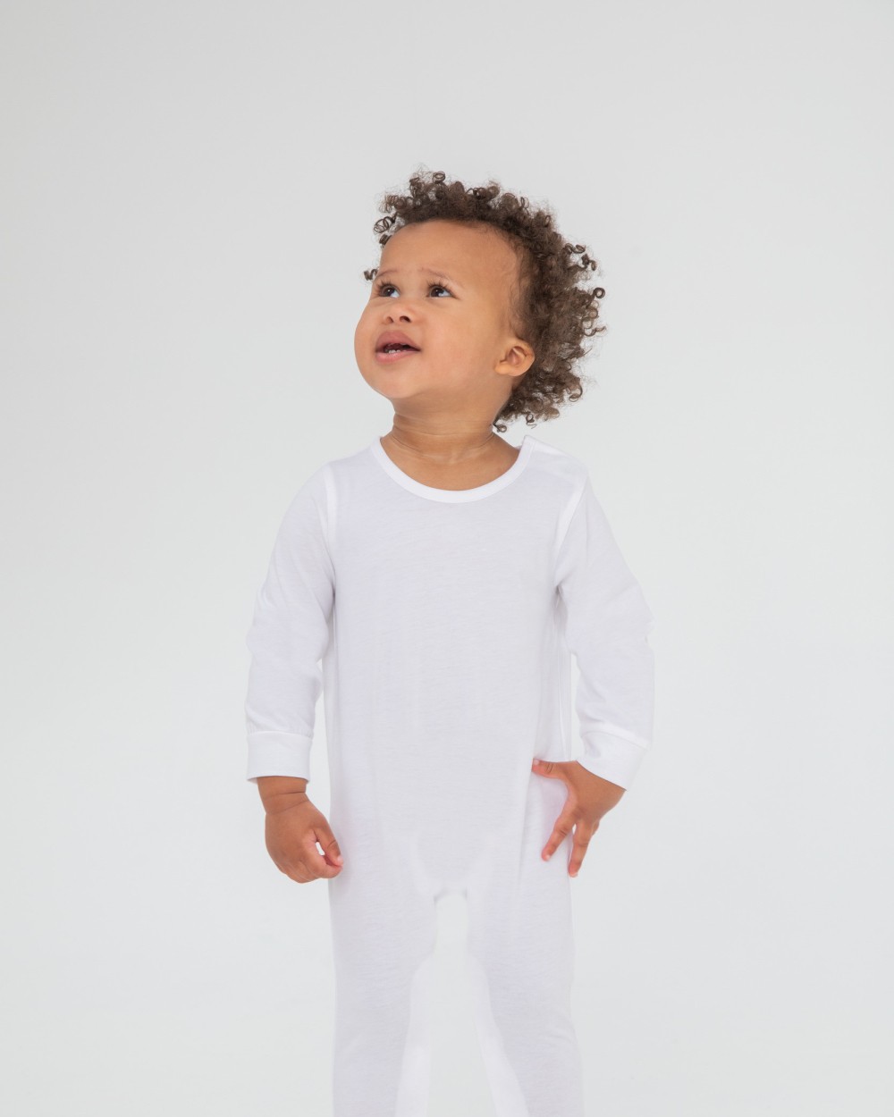 Baby artikelen LARKWOOD Pyjama met lange mouwen van biologisch katoen voor bedrukking &amp; borduring