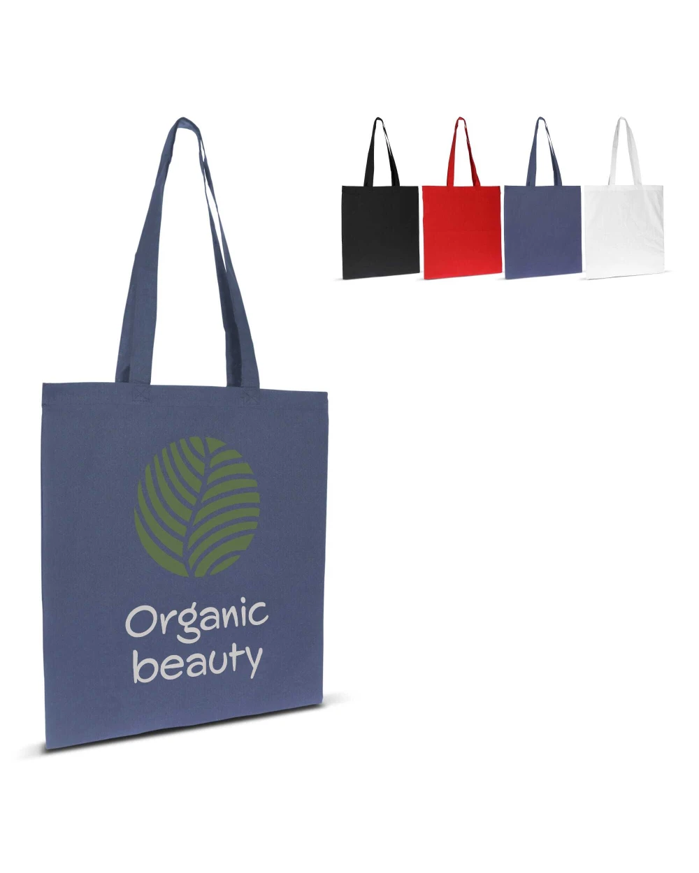 4DO Tasche Bio-Baumwolle Farbe lang 140g/m² 38x42 cm Tote Bags personalisierbar
