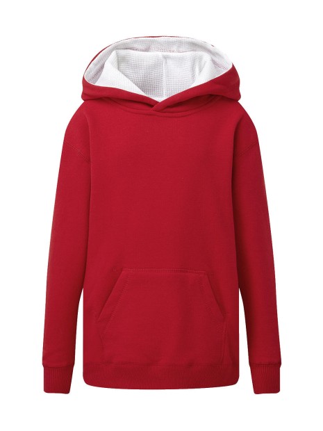 SG CLOTHING Contrast Hooded Sweatshirt Kids /api/colors/b7356eda-6c72-4d03-829c-6a61c9e04b1f personnalisable