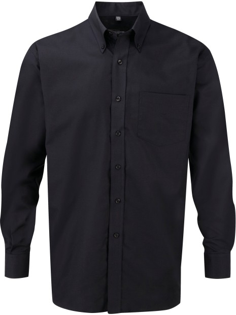 RUSSELL Chemise homme manches longues Oxford /api/colors/b9fdad4a-5e94-45cb-8c03-c08b349b28c3 personnalisable