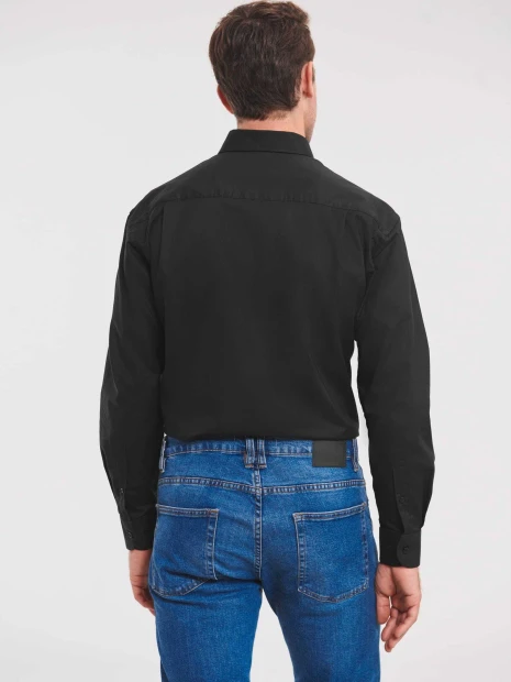 Chemises à personnaliser RUSSELL Chemise homme manches longues Oxford 