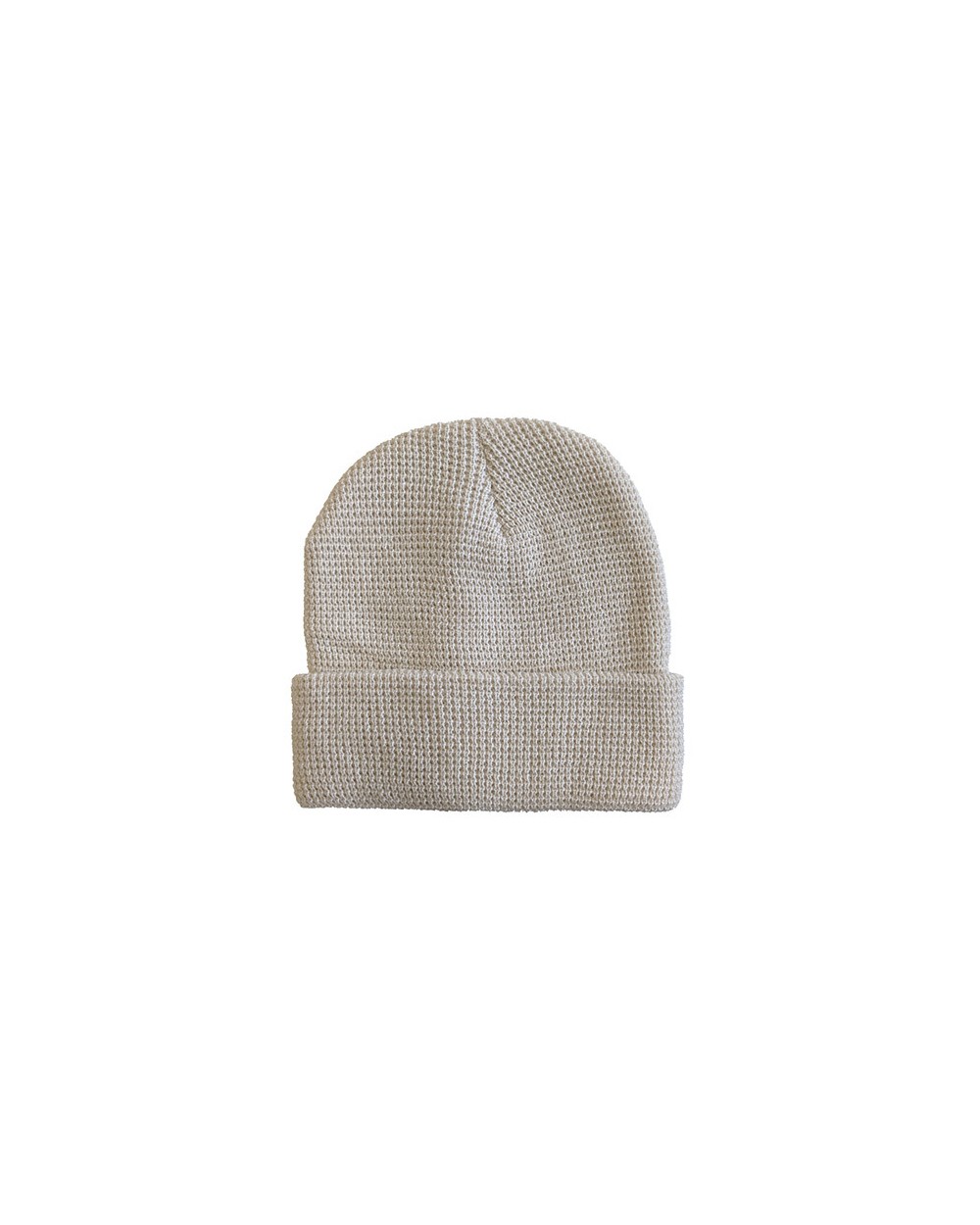 L-MERCH Knitted Beanie Waffle Look Mützen personalisierbar