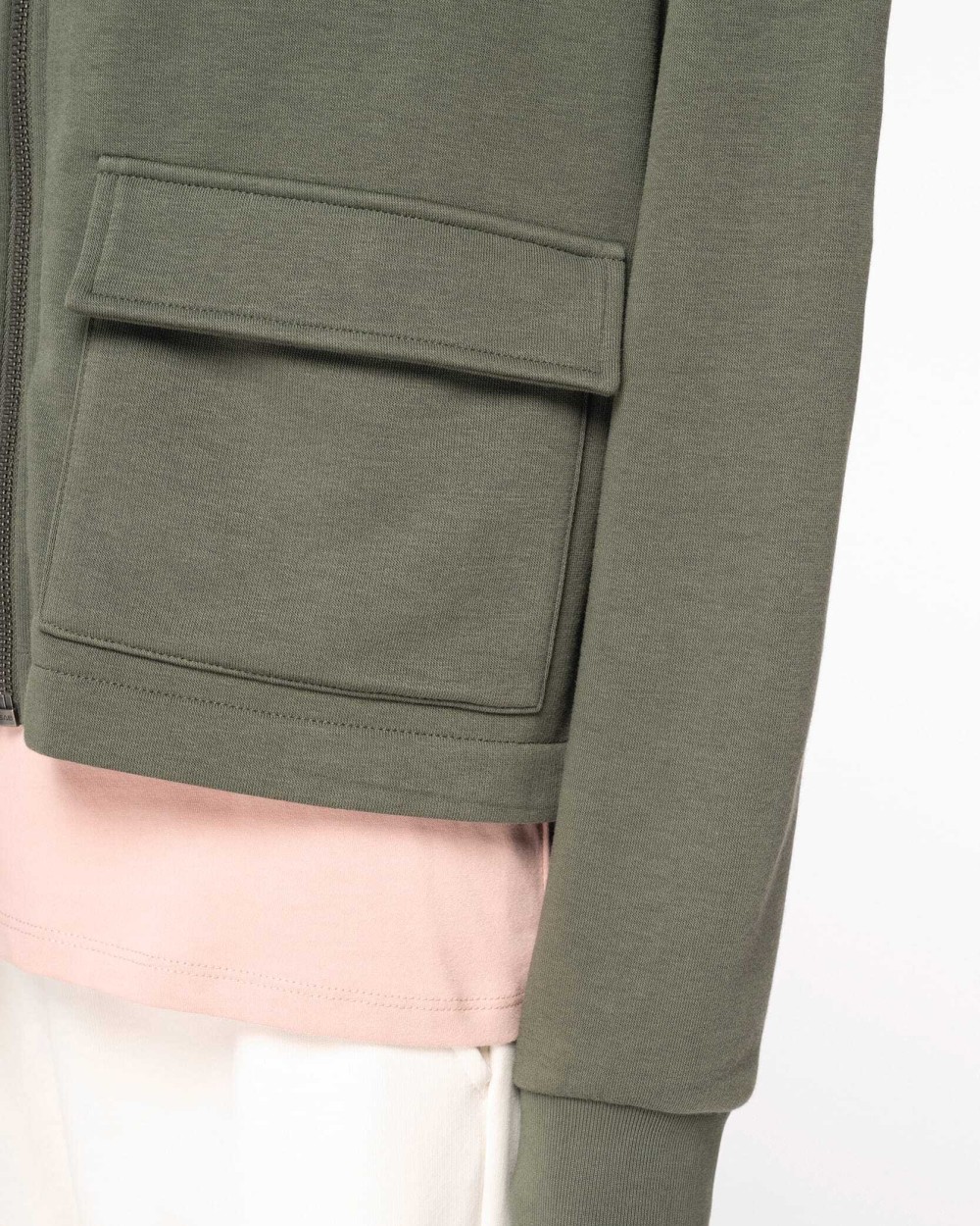 Sweaters & hoodies NATIVE SPIRIT Ecologische sweatvest met capuchon French Terry voor bedrukking &amp; borduring