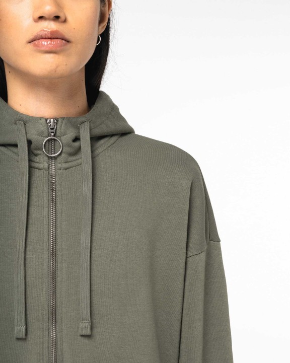 NATIVE SPIRIT Umweltfreundliches Damen-Kapuzensweatshirt aus French Terry mit Reißverschluss Sweatshirts personalisierbar