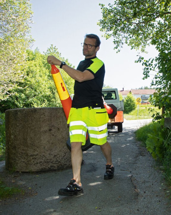 Bermudas & Shorts personnalisable PROJOB 6575 SHORT STRETCH EN ISO 20471 CLASSE 2/1