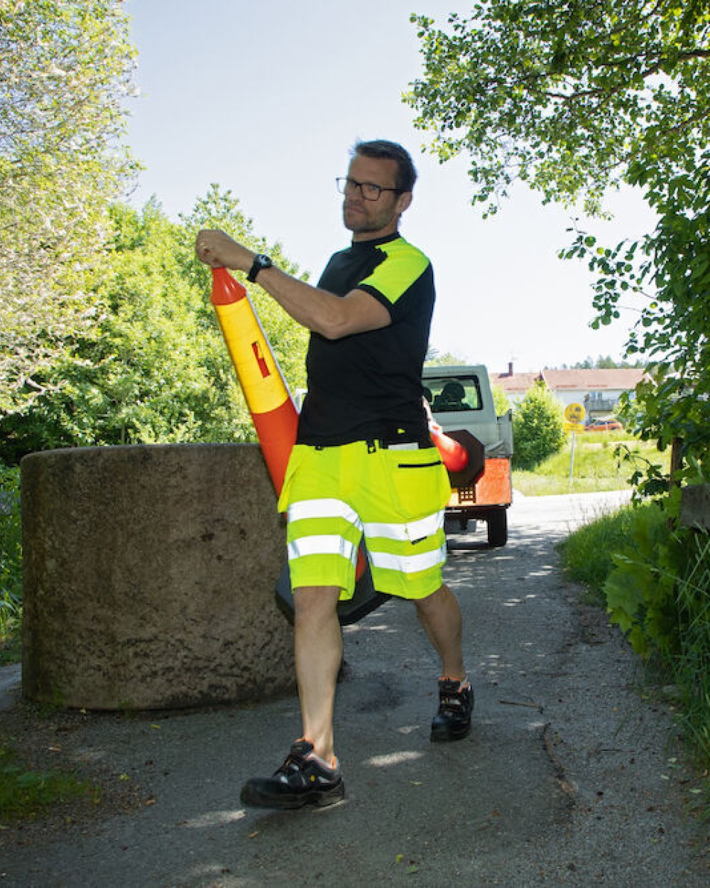 Bermudas & Shorts personnalisable PROJOB 6575 SHORT STRETCH EN ISO 20471 CLASSE 2/1