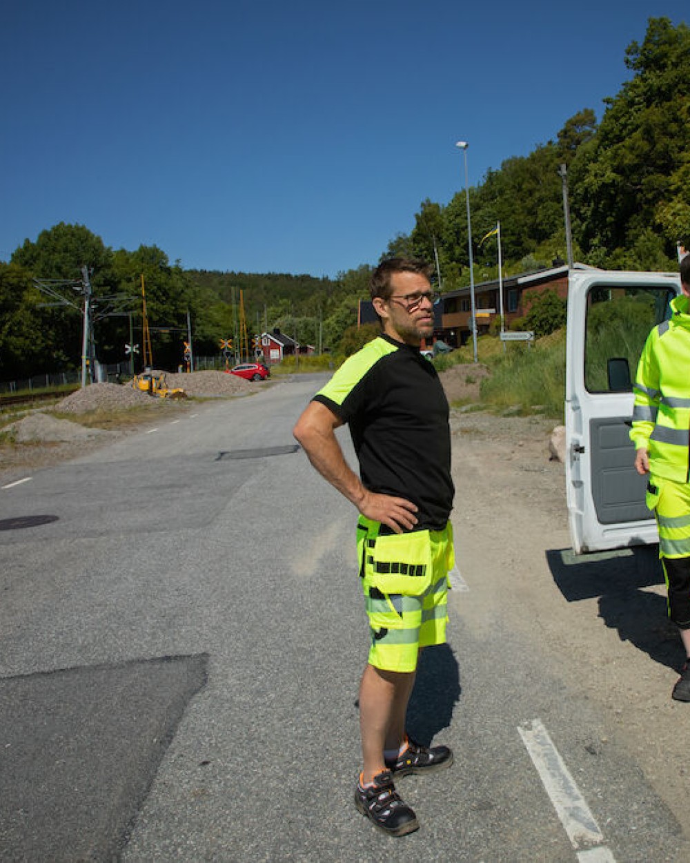 PROJOB 6575 SHORTS STRETCH EN ISO 20471 KLASSE 2/1 Bermudas & Shorts personalisierbar