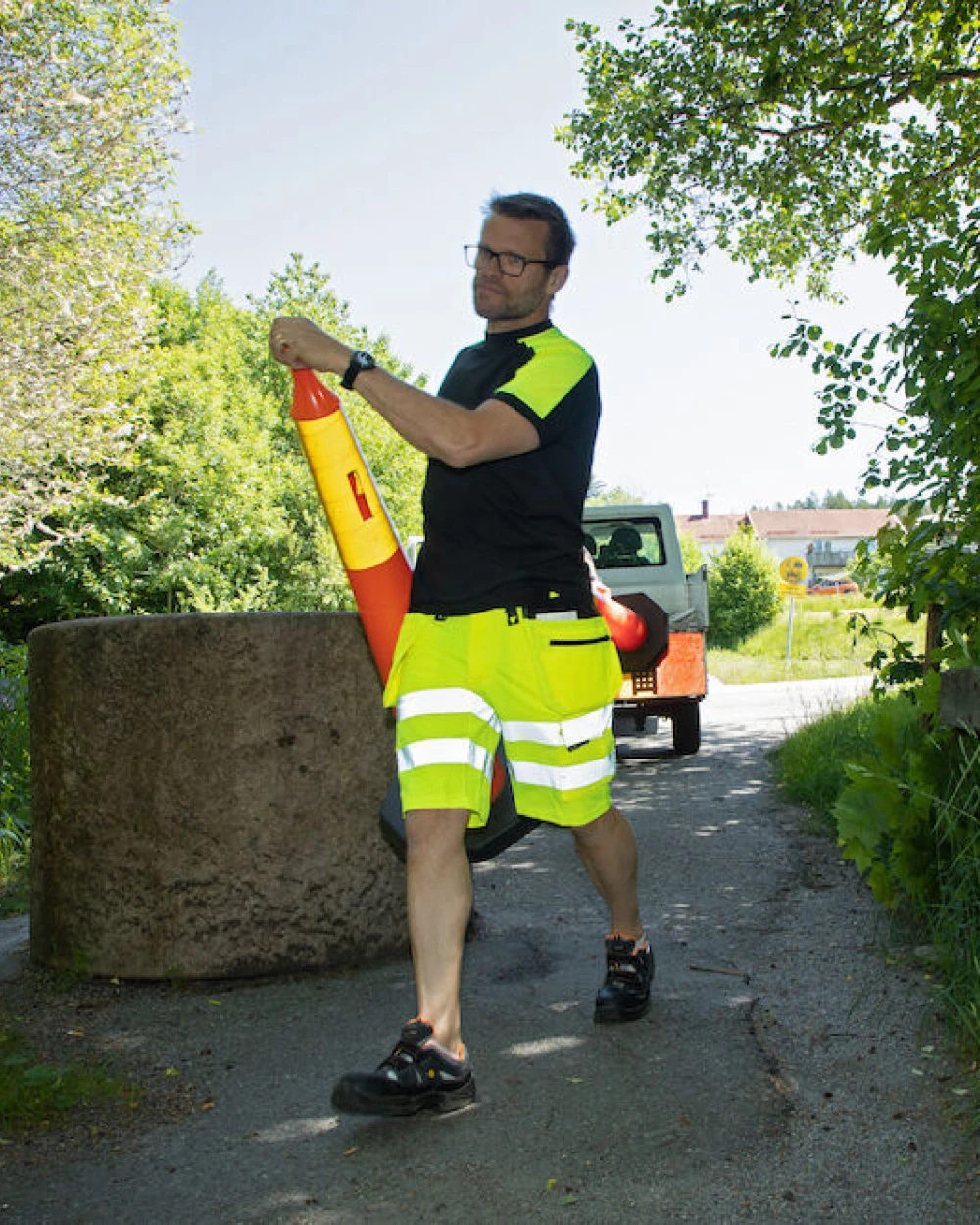 Bermudas & Shorts personnalisable PROJOB 6575 SHORT STRETCH EN ISO 20471 CLASSE 2/1