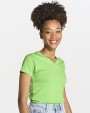 T-shirts JHK REGULAR LADY COMFORT V-NECK voor bedrukking &amp; borduring