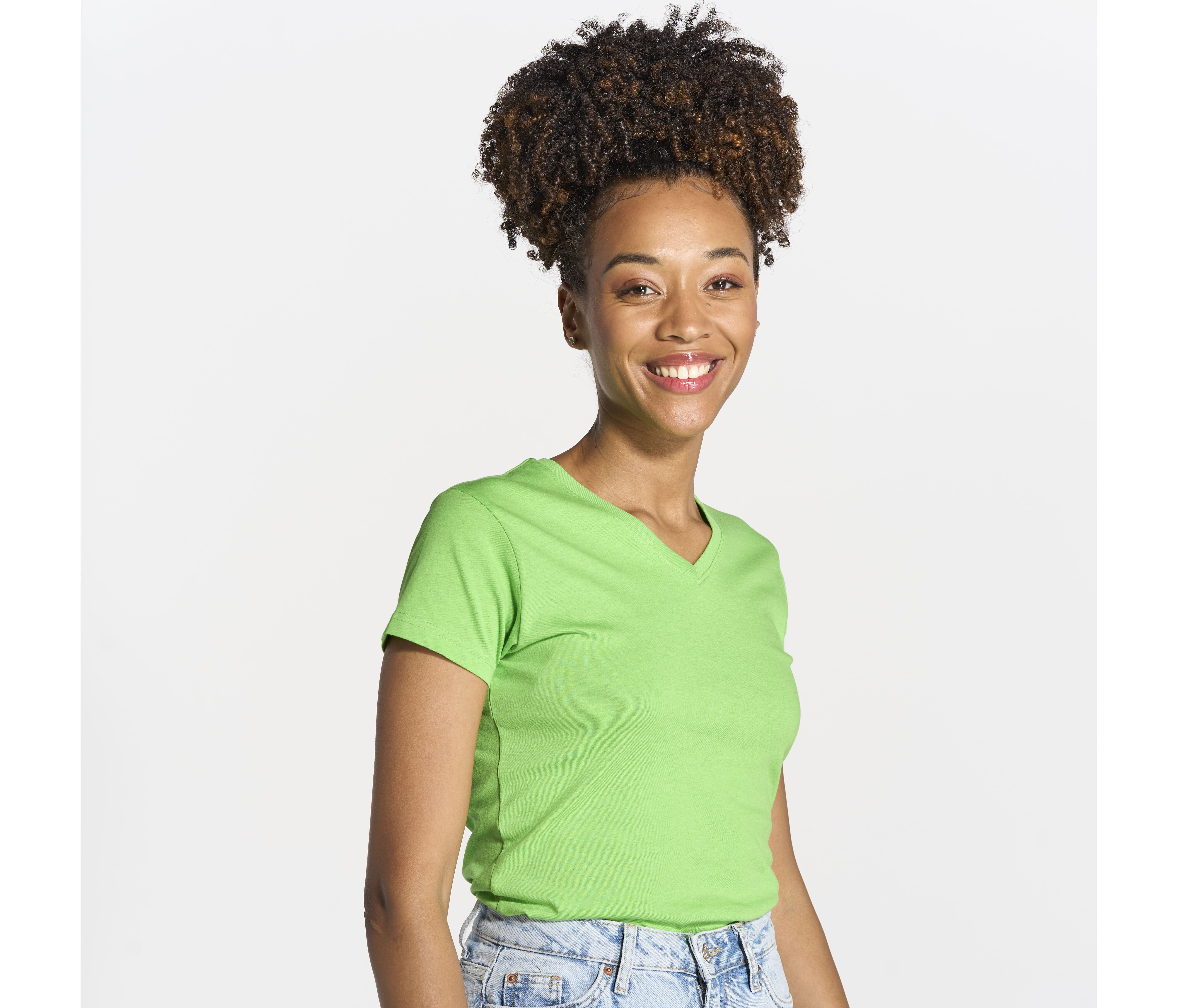 T-Shirts personnalisable JHK REGULAR LADY COMFORT V-NECK