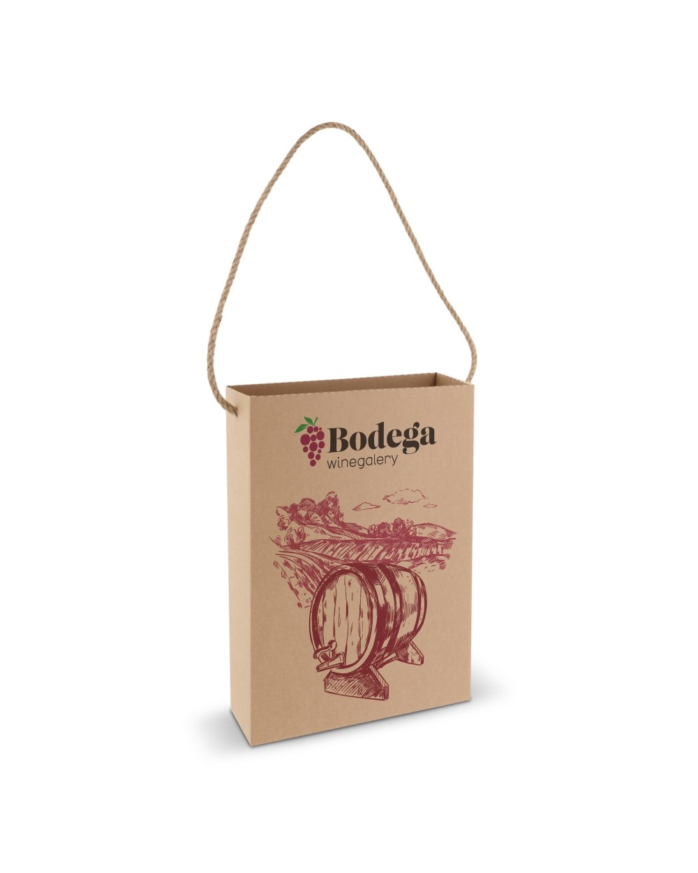 4DO Kartontasche 24x8x32cm Tote Bags personalisierbar