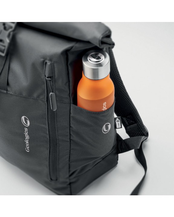 4DO Rolltop-Rucksack 300D RPET Taschen personalisierbar