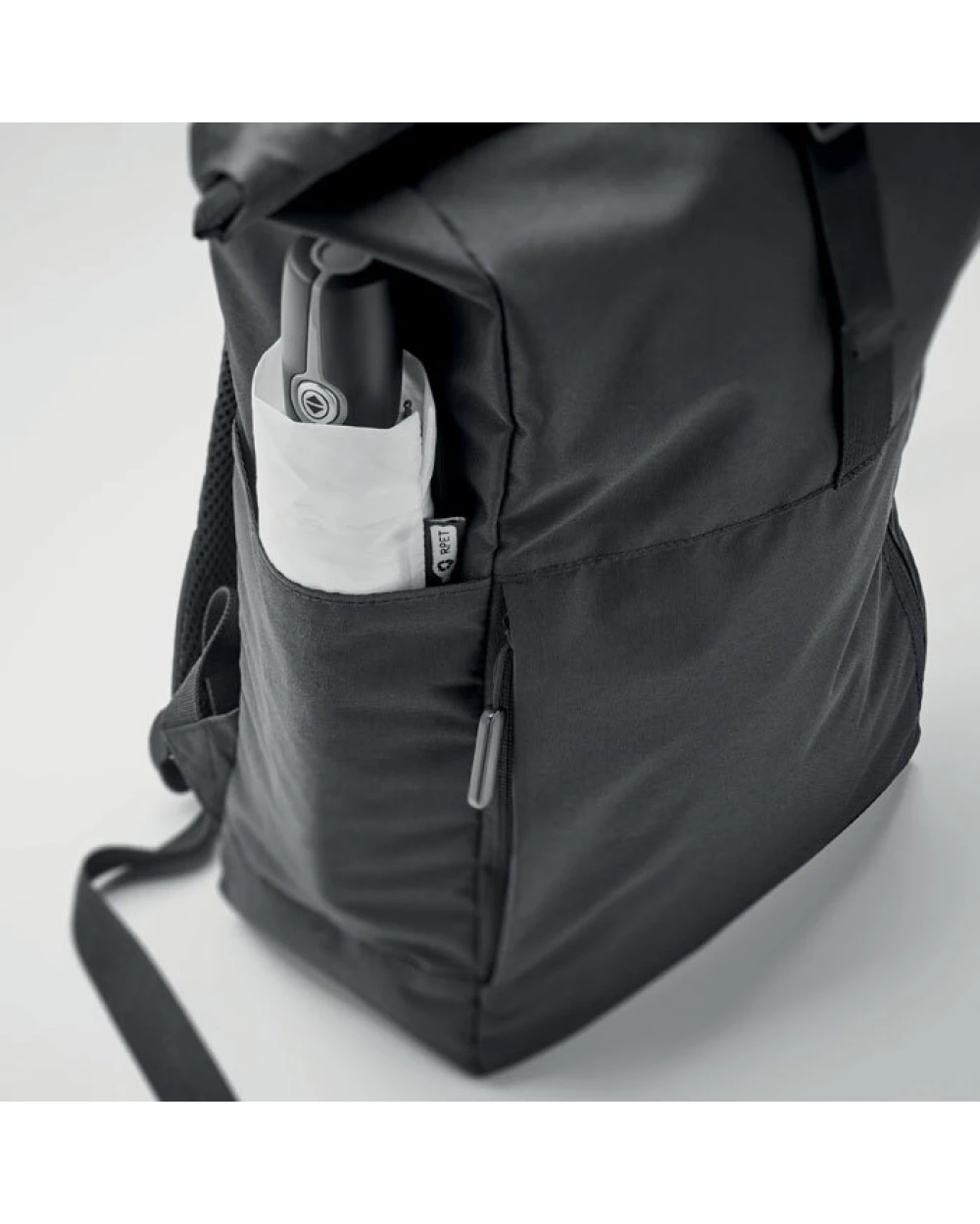 4DO Rolltop-Rucksack 300D RPET Taschen personalisierbar
