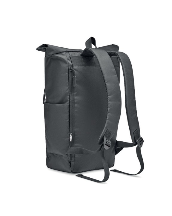 4DO Rolltop-Rucksack 300D RPET Taschen personalisierbar