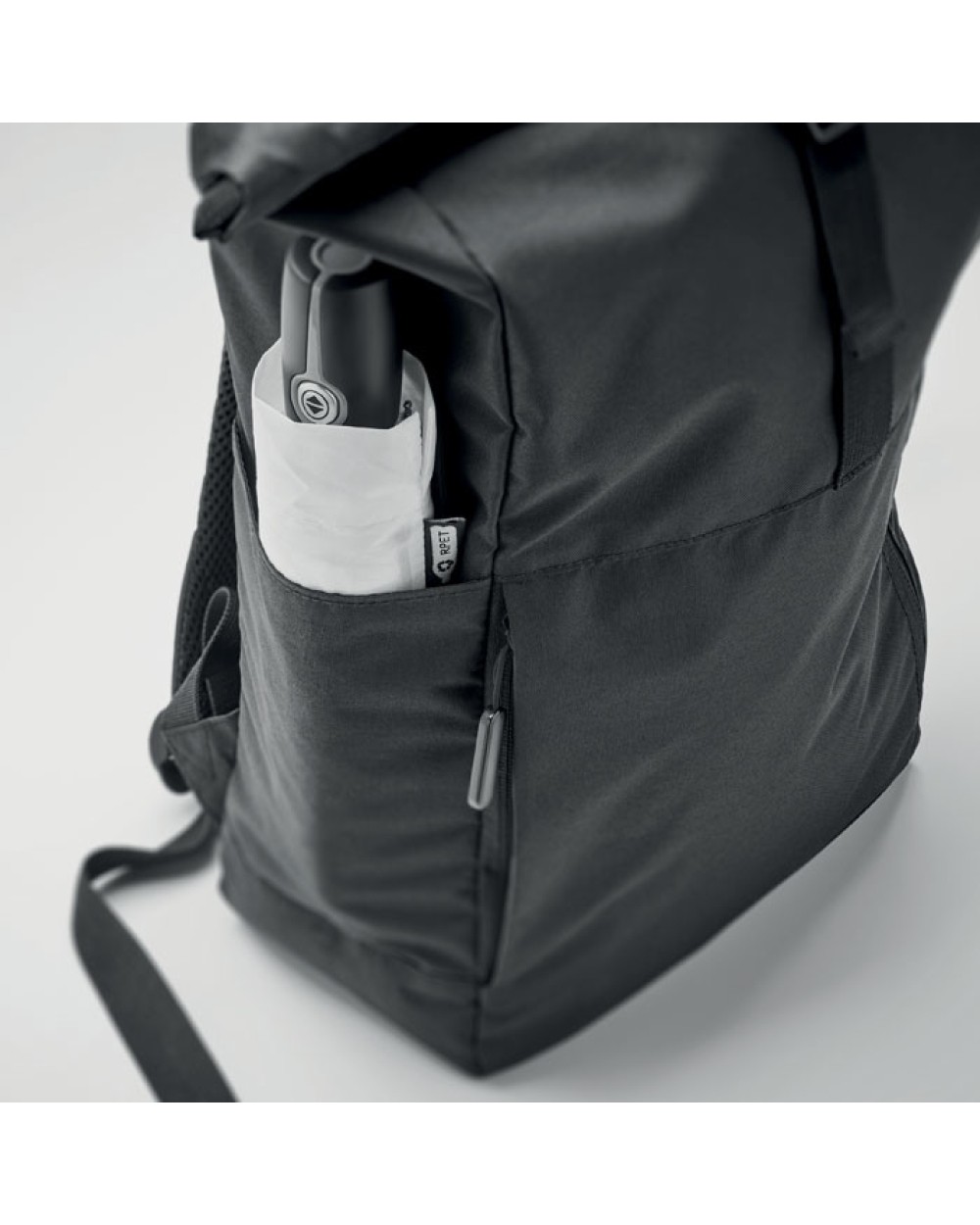 4DO Rolltop-Rucksack 300D RPET Taschen personalisierbar