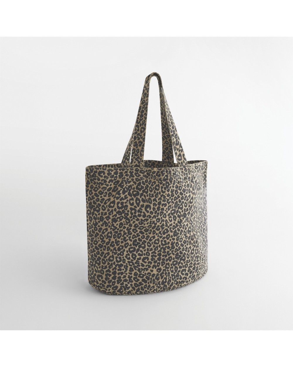 Tassen & Zakken WESTFORDMILL Canvas cabas tas met luipaardprint voor bedrukking &amp; borduring