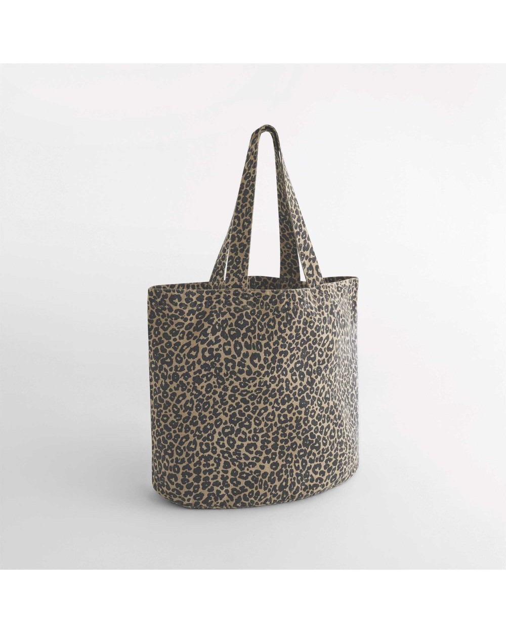 Tassen & Zakken WESTFORDMILL Canvas cabas tas met luipaardprint voor bedrukking &amp; borduring